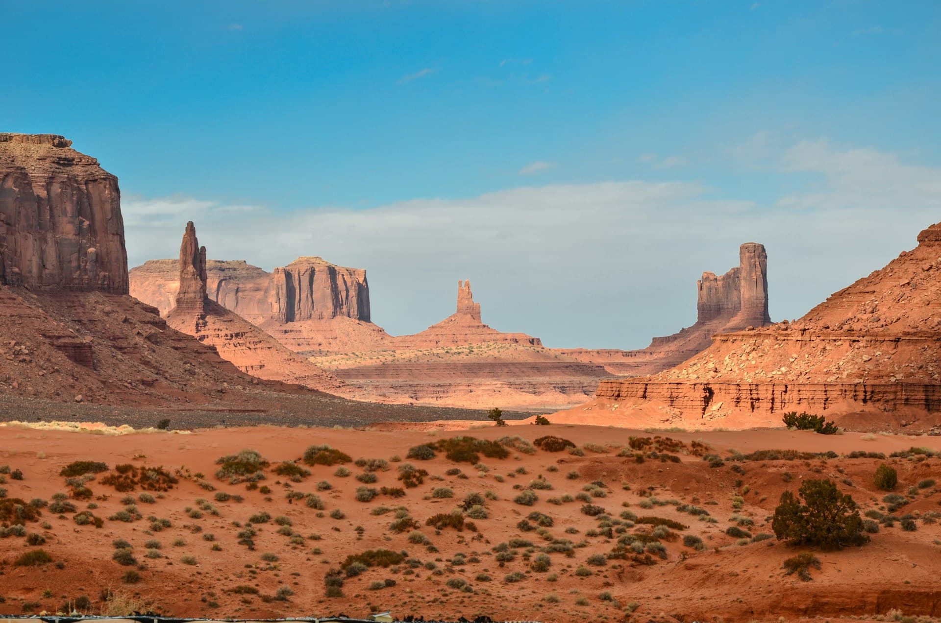 Desert landscape stretching toward the horizon — the long walk east